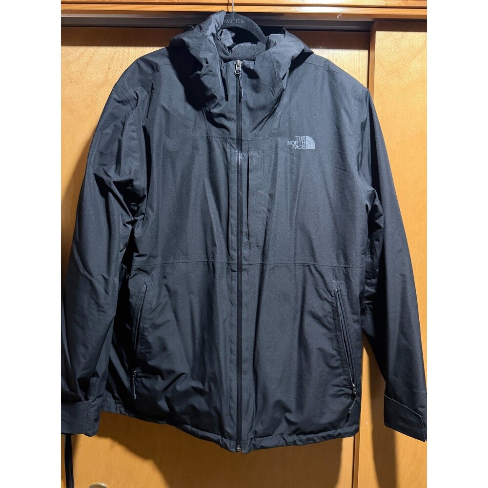North Face Mountain DryVent Hoodie style jacket - 2XL - Triple Black - Excellent